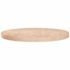 Vidaxl Round Table Top Ã?80X4 Cm Untreated Solid Wood Oak
