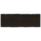 Vidaxl Table Top Dark Brown 140X50X(2-4) Cm Treated Solid Wood Live Edge