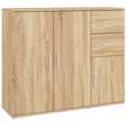 Vidaxl Sideboard Sonoma Oak 91X29.5X75 Cm Engineered Wood