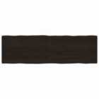 Vidaxl Table Top Dark Brown 200X60X(2-6) Cm Treated Solid Wood Live Edge