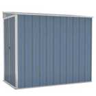 vidaXL Wall-mounted Garden Shed Grey 118X194X178cm Galvanised Steel