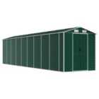 vidaXL Garden Shed Green 191x810x198 cm Galvanised Steel