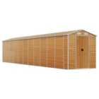 vidaXL Garden Shed Light Brown 191x980x198 cm Galvanised Steel