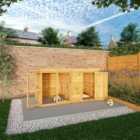 Mercia Berkshire Dog Kennel & Run - 8 x 4ft