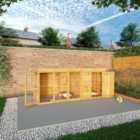 Mercia Berkshire Dog Kennel & Run - 10 x 4ft