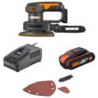 Worx WX822 20V Cordless Detail Sander with 1 x 2.0Ah