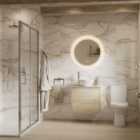 Wickes Calacatta Silk Gold Polished Porcelain Wall & Floor Tile - 600 x 600mm