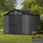 Keter Stronghold Apex Outdoor Garden Storage Shed Grey - 10 x 15ft