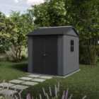 Keter Newton Plus Apex Outdoor Storage Shed Grey - 7 x 7.5ft