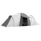 Outsunny 4-6 Person Tent w/ 2 Bedroom, Living Area