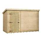 Empire 1000 Pent 10x5ft Wooden Garden Shed Door Le