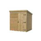 Empire 1000 Pent 6x3ft Wooden Garden Shed Door Right
