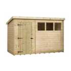 Empire 1500 Pent 10x5ft Wooden Garden Shed Door Le