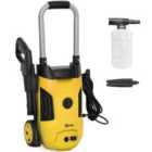 Outsunny 1800W Power Washer 150 Bar Pressure with Adjustable Nozzle, Yellow