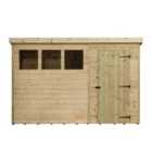 Empire 1500 Pent 10x8ft Wooden Garden Shed Door Right