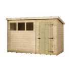 Empire 1500 Pent 10x5ft Wooden Garden Shed Door Right