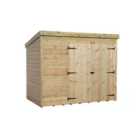 Empire 4000 Pent 7x4ft Wooden Garden Shed Double Door Right