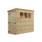 Empire 2600 Pent 8x3ft Wooden Garden Shed Door Le Side Panel