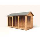 Empire Apex Summerhouse 6x12ft Wooden Garden Shed Double Door