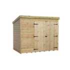 Empire 4000 Pent 8x7ft Wooden Garden Shed Double Door Right