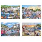 The House of Puzzles Days At The Dock Jigsaw Set - 4 x 500 Piece Jigsaws