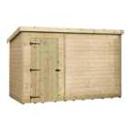 Empire 1000 Pent 9x3ft Wooden Garden Shed Door Le
