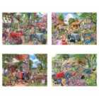 The House of Puzzles Farmer's Friends Jigsaw Set - 4 x BIG 250 Piece Jigsaws