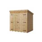 Empire 5000 Pent 6x4ft Wooden Garden Shed Double Door Centre