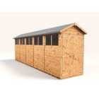 Empire Modular Apex 4x20ft Wooden Garden Shed Double Door Windows