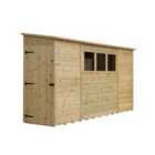 Empire 2800 Pent 12x3ft Wooden Garden Shed Door Le Side Panel
