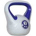 SPORTNOW 6kg Kettle Bell with Handle for Home Gym, Purple and Grey