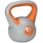 SPORTNOW 8kg Kettle Bell with Handle for Home Gym, Orange and Grey