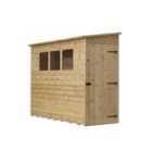 Empire 2800 Pent 7x3ft Wooden Garden Shed Door Right Side Panel