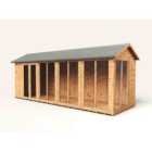 Empire Apex Summerhouse 6x18ft Wooden Garden Shed Double Door