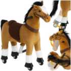 Rocking Horse Sabrina - Easy To Ride, 4 Wheels, High Load Capacity, Non-slip Pedals