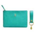 Portico Designs Sky + Miller Leaf Women's Bag & Keyring Set - Teal