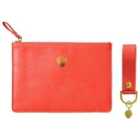 Portico Designs Sky + Miller Strawberry Women's Cosmetic Bag & Key Ring Set - Coral