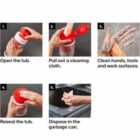 Fischer Cleaning Wipes Xtreme (pk Of 100) X6 + Van Holder Foc - Pack Of 6