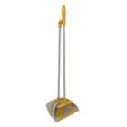 Charles Bentley Brights Long Handled Dustpan & Brush Set - Yellow