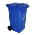 Charles Bentley 240 Litre Wheelie Bin - Blue