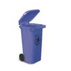 Charles Bentley 120 Litre Wheelie Bin - Blue