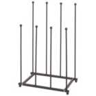 Steel Wellington Boot Rack - 4 Pair - Black