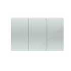 Hudson Reed Quartet Wall Hung 3 Door Mirror Cabinet 1350Mm - Gloss White