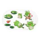 Country Club Kids Bathtime Fun Design PVC Bath Mat 69x39cm - Green