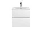 Hudson Reed Urban Wall Hung 2 Drawer Vanity Unit With Curved Basin 500Mm - Satin White
