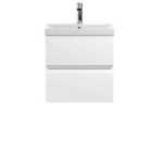 Hudson Reed Urban Wall Hung 2 Drawer Vanity Unit With Thin-edge Basin 500Mm - Satin White