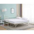 Kosy Koala Daybed With Trundle white 3ft single bed and 1 mattress pull out metal guest room bedroom living room