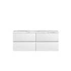Hudson Reed Urban 1200Mm Wall Hung 4-drawer Unit & Laminate Worktop - Satin White
