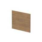 Hudson Reed Square Shower Bath End Panel - Antique Oak