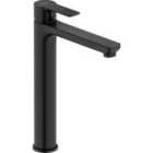 Duravit D-code Single Lever Large Freshstart Basin Mixer W/ Minusflow - Matt Black
